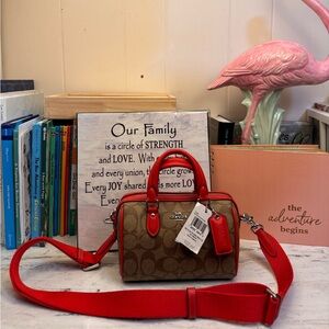 (Sold out) Coach Mini Rowan Satchel & Crossbody Bag